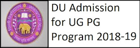 DU Admission 2018 UG PG Online Form