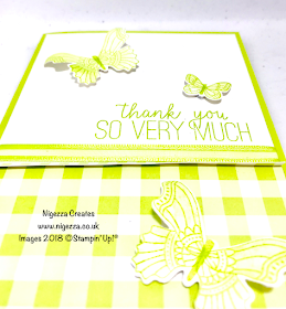 Butterfly Gala Customer Thank You Card Nigezza Creates