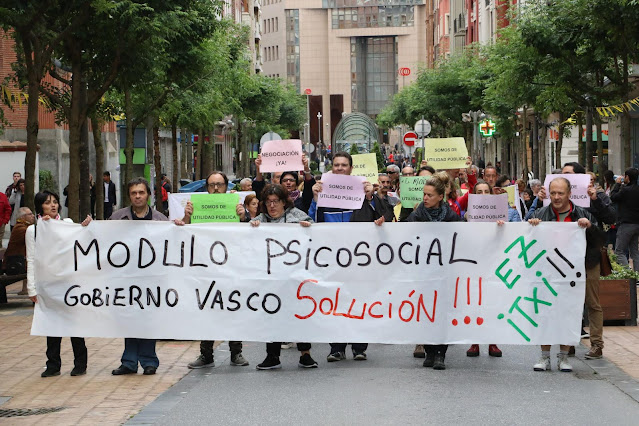 Manifestación en apoyo al Módulo de Salud Mental