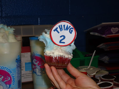 Thing 2 Cupcake Dr. Seuss