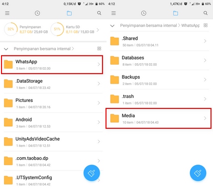 Simpan Status Foto dan Video WhatsApp