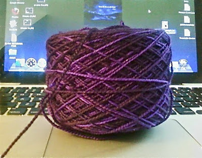 fingering weight, kettle dyed yarn in Goddess colorway