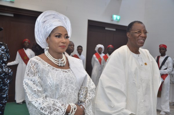 Senator Gbenga Daniel & Yeye Olufunke Hold Thanksgiving At Rev. Esther Ajayi's Church In LAGOS