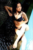 Sexy Indonesian Model Taffana Dewi With The Black Bikini gallery photo