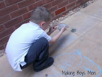 Super simple play with marbles from Making Boys Men