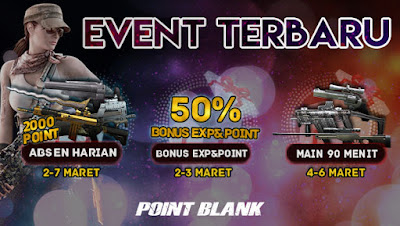 Event Absen Harian Point Blank PB Garena Indoensia