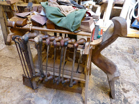 old tools used to make the oars and forcole in Venice