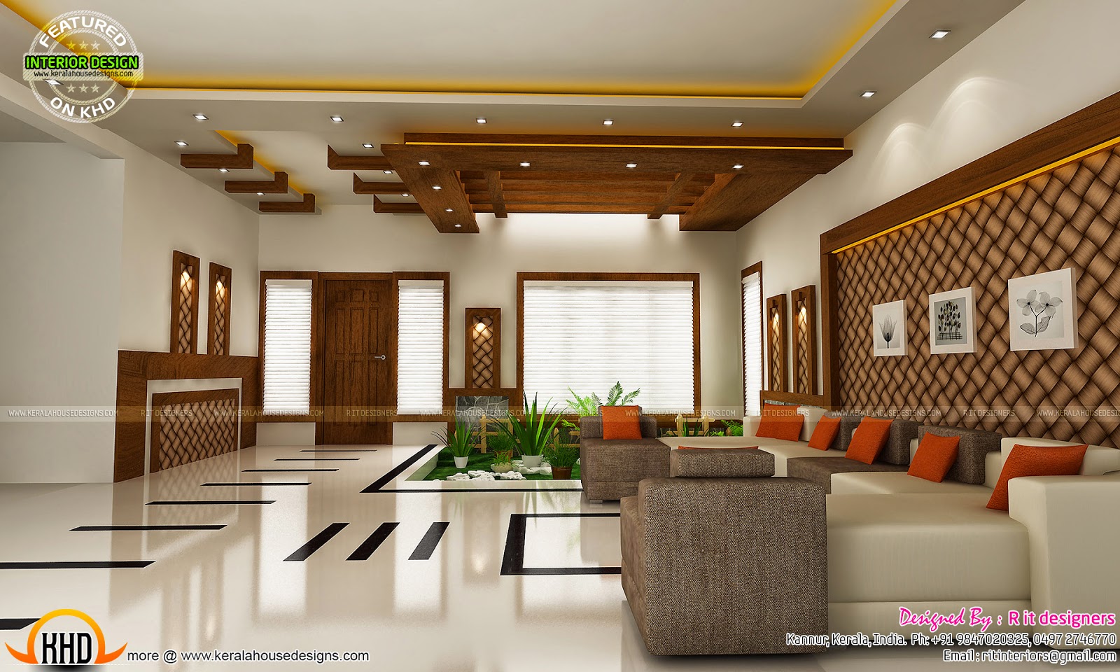 Modern and unique dining, kitchen interior - Kerala home ...