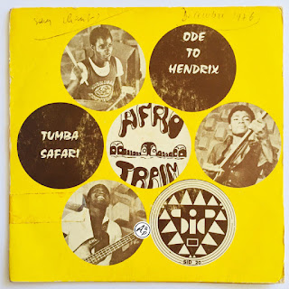 Afro Train "Ode To Hendrix / Tumba Safari" Ivory Coast label 1973 (single) ultra rare Africa Psych Afro,Soul Funk