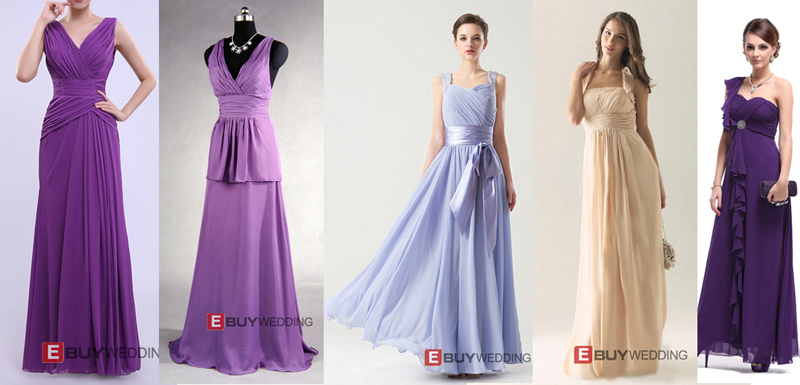 Long Simple Bridesmaid Dresses