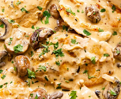 Chicken Breast Garlic With Mushroom Sauce Recipe