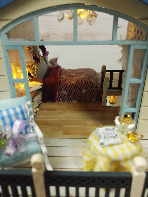 Diy dollhouse miniature Lavander- Casa delle bambole fai da te