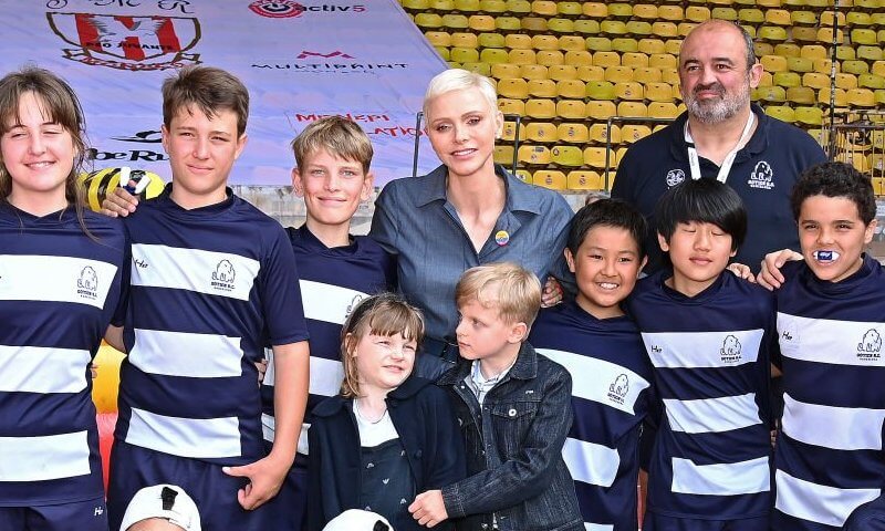 Princess Charlene in Adidas and Louis Vuitton for Sainte Devote Rugby  Tournament - The Royal Couturier