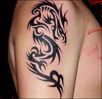 Tribal Dragon Tattoos