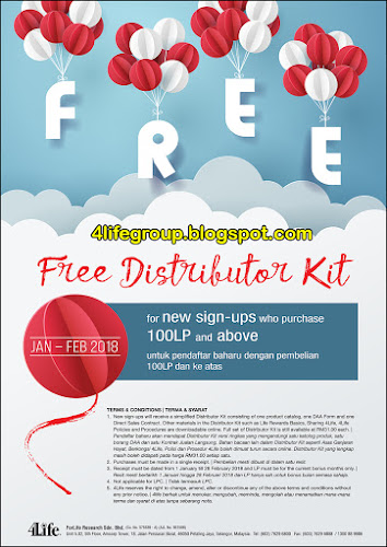 foto Free Distributor Kit - 4Life Malaysia