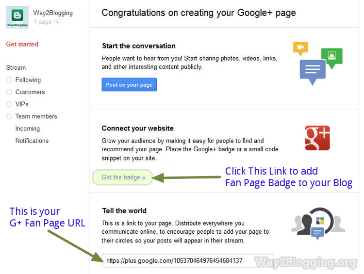 Πώς να δημιουργήσετε το Google + (συν) Fan Page για το blog σας