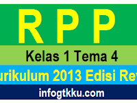 RPP Kelas 1 Tema 4 K-2013 Revisi