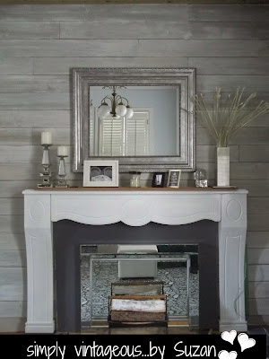  painted mantel makeover