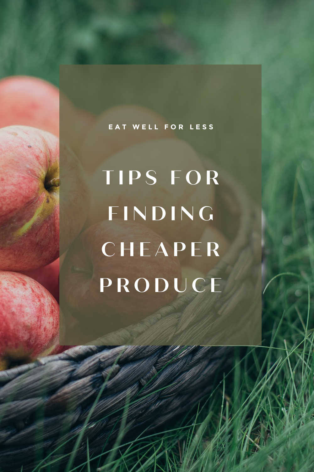 FINDING CHEAPER PRODUCE