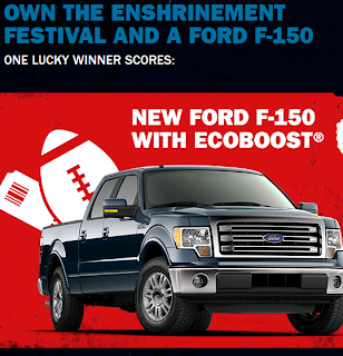 BUILT FORD TOUGH PRO FOOTBALL HALL OF FAME SWEEPSTAKES