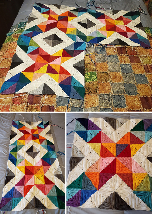 Hybrid Crochet Quilt - Free Pattern