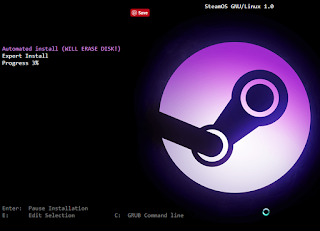 Fake Prank Steam OS Install 