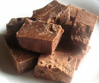 Vegan Chocolate-Coconut Butter Fudge with Dried Cherries