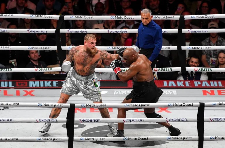 Mike Tyson V Jake Paul at AT&T Stadium, Texas, US