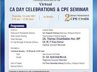Chartered Accountants Day,  July 1 - Special Seminar 