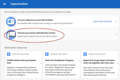 Cara Memperoleh Google Adsense Matched Content