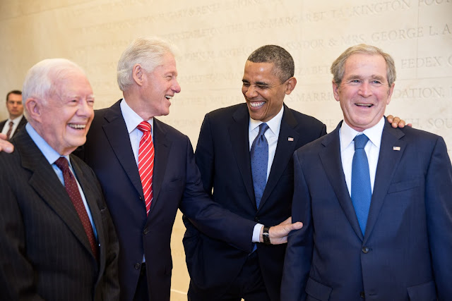 Four US presidents in 2013