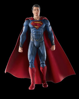 Henry Cavill as Superman Man of Steel Movie Masters by Mattel Russell Crowe will be sporting some heavy-duty armor in Zack Snyder’s highly anticipated “Man of Steel” — that is, if a new Jor-El action figure is any indication.  The Mattel figure features Superman’s Kryptonian father, but he’s not wearing the ethereal white robes of Marlon Brando’s 1978 portrayal. The toy adopts Crowe’s likeness and appears to be clad in the same alien-meets-steam-punk style shoulder armor we’ve seen in photos from the set. The figure also wears metal boots, leg armor and gauntlets over a blue undersuit.