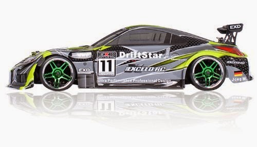 2.4Ghz Brushless Version Exceed RC Drift Star Electric Powered RTR Remote Control Drift Racing Car 350 Green Style