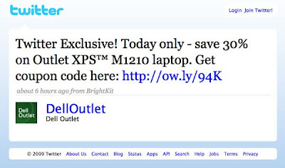 Screenshot tweet Dell Computer