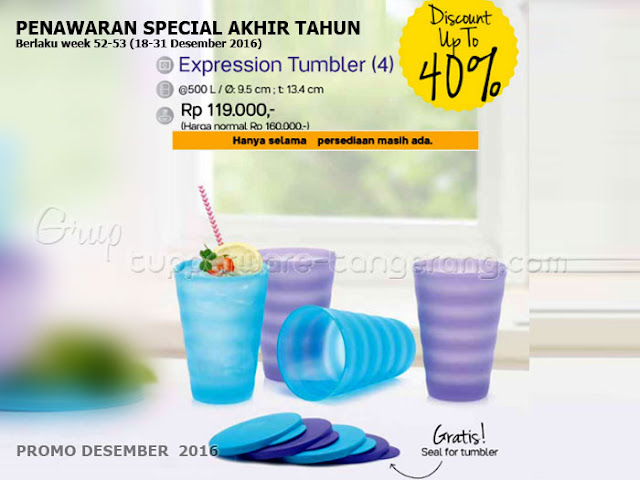 Expression Tumbler Promo Tupperware Desember 2016