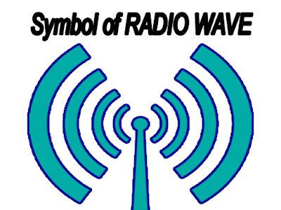 Symbol of radio waves