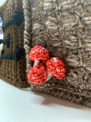 picture of crocheted mushrooms