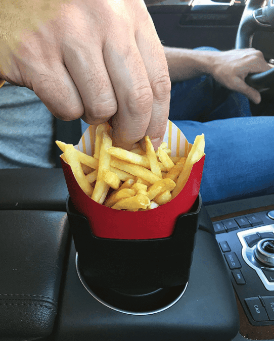 36 Genius Yet Inexpensive Products That Can Save Lives - Keep Your Fries Handy with This Car French Fry Holder