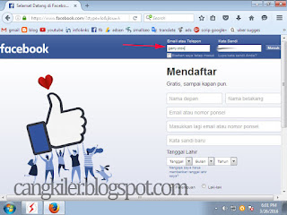 Cara Login Fb Menggunakan Nama