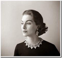 Beautiful Black & White Photos of Women in Old-Fashioned, ca. 1940's (7)