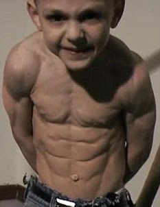 5 year-old with 6 pack