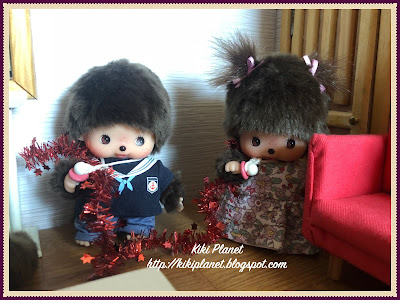 kiki monchhichi bebichhichi noël christmas english anglais tradition new eve