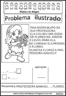 Problema  de matemática ilustrado