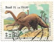 Selo Dinossauro Saurópode