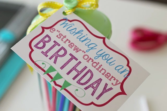 birthday gift tag