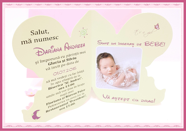 invitatii botez ingeras