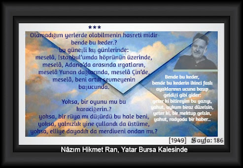 #NâzımHikmetRan #YatarBursaKalesinde