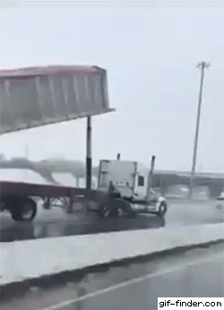 When do you know you dump trailer is up? When you hit the bridge
