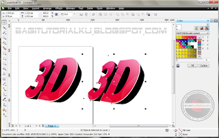 Cara Membuat Effek 3D Text Pada Corel Draw