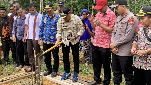 Bupati Minta Pelaksanaan Pembangunan Masjid Nurul Huda Selesai Tepat Waktu